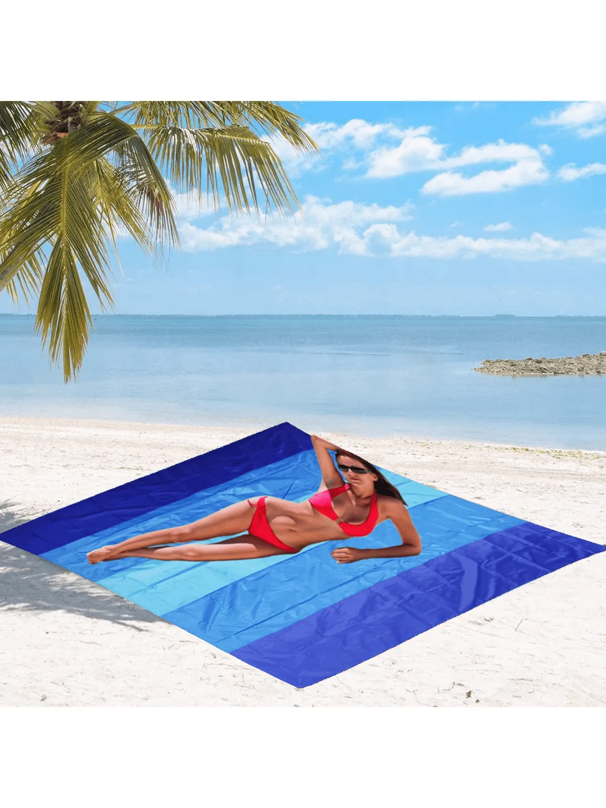1PC Camping Three Color Picnic Mat Mini Waterproof Plaid Cloth Moisture-Proof Beach Blanket Beach Towel