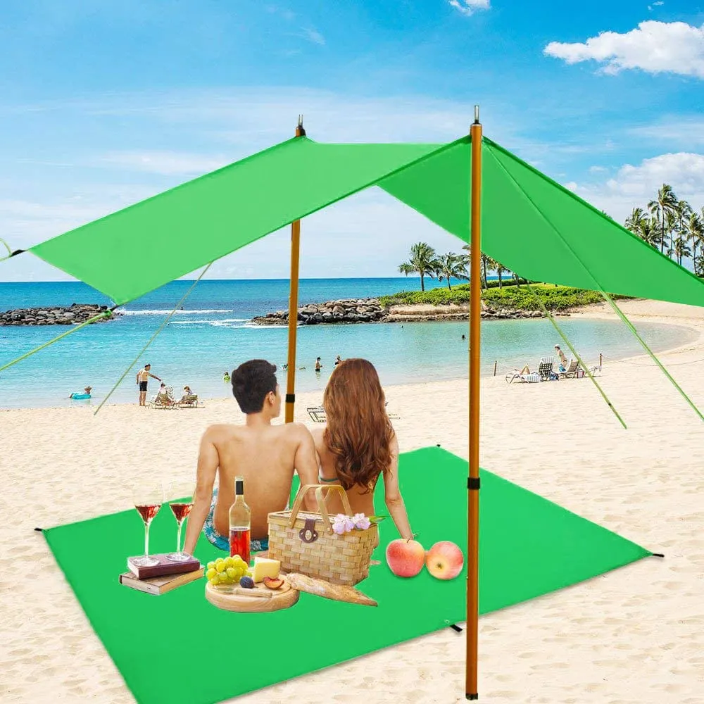 210T Polyester Waterproof Lightweight Tent Tarp Outdoor Shelter