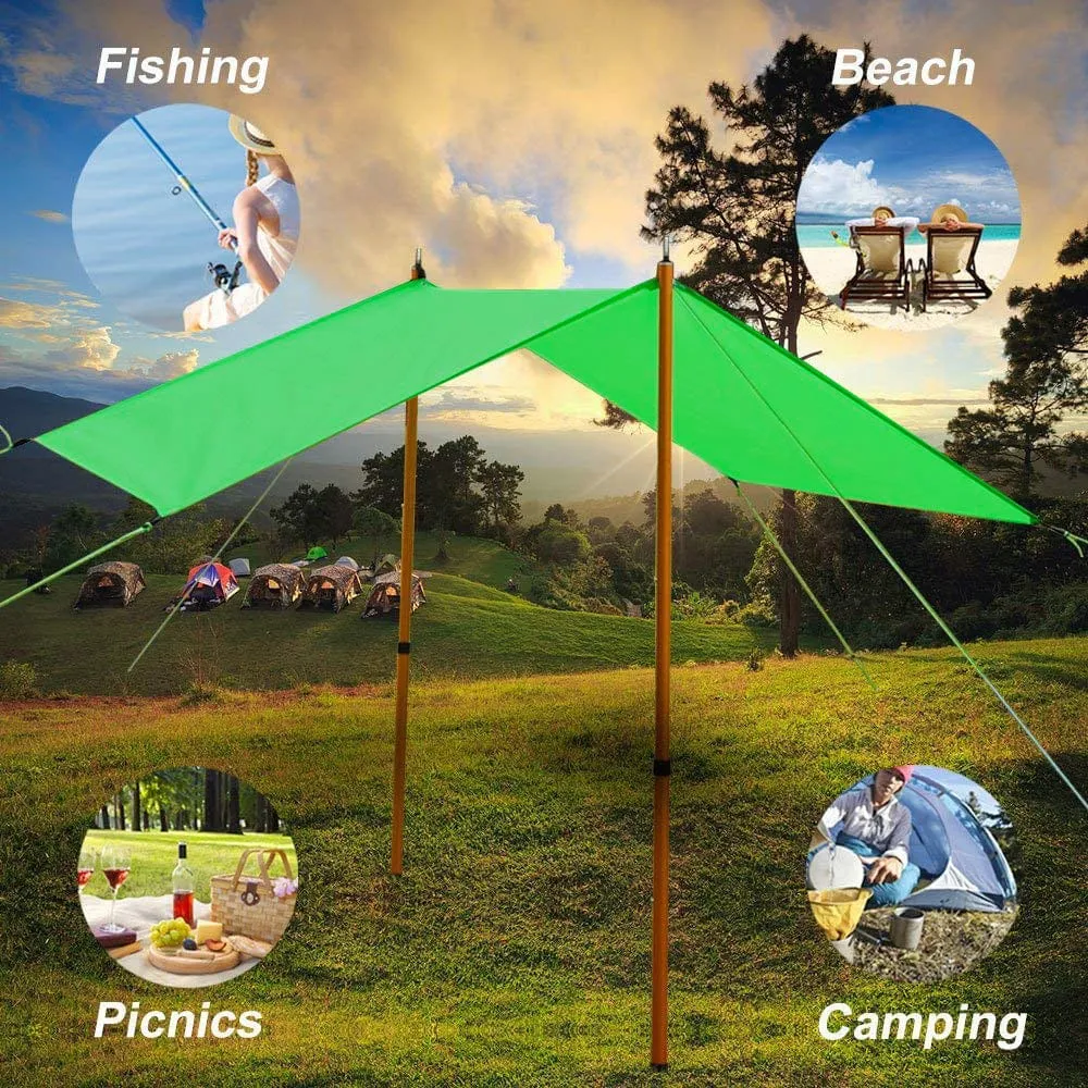 210T Polyester Waterproof Lightweight Tent Tarp Outdoor Shelter