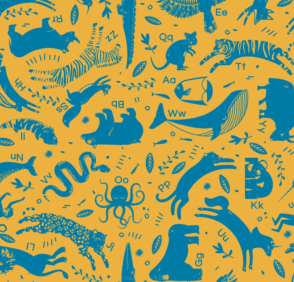 Animal Alphabet Family PACMAT Picnic Blanket