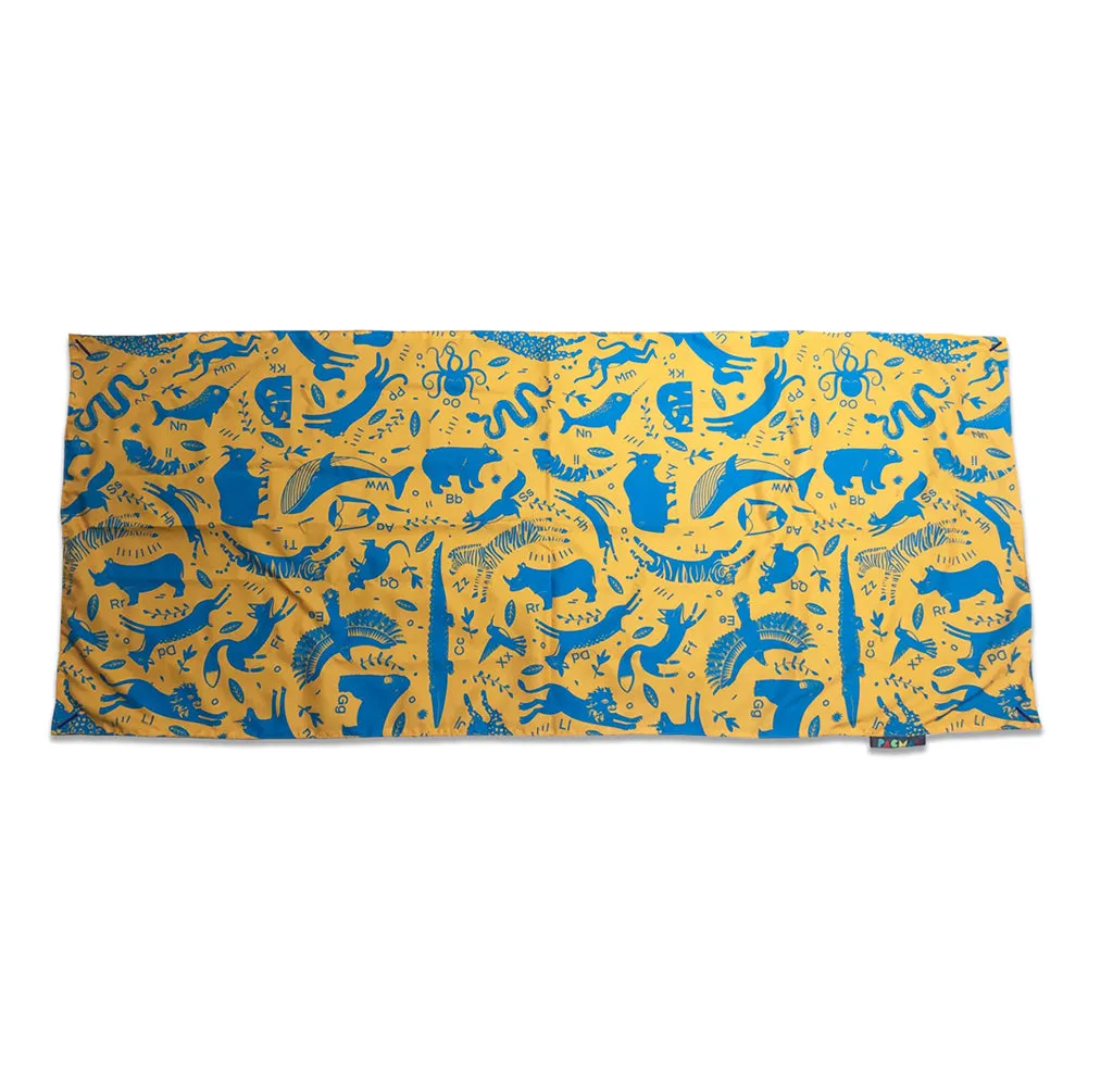 Animal Alphabet Solo PACMAT Picnic Blanket