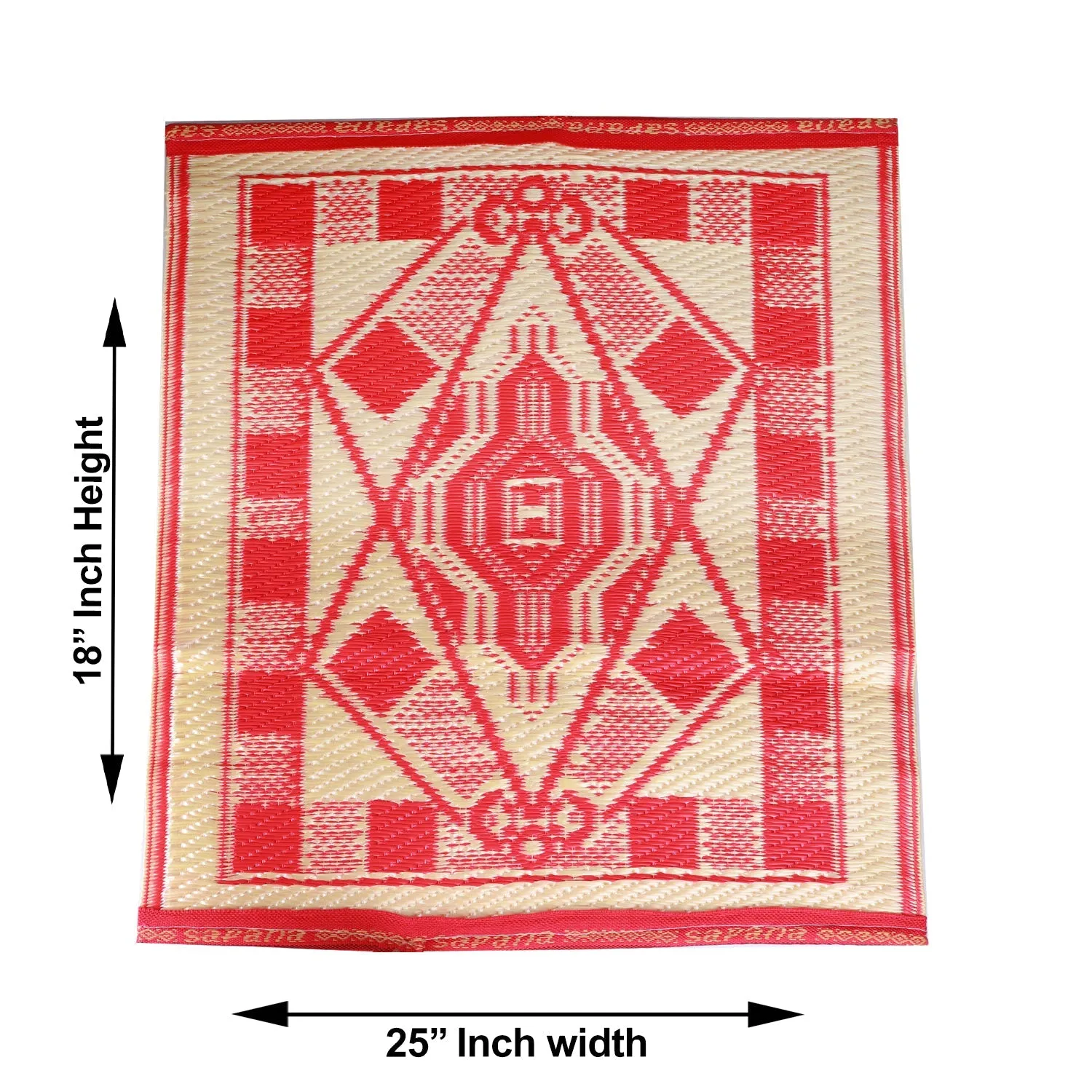 Asan - 18 x 25 Inches | Puja Mat/ Aasan for Pooja