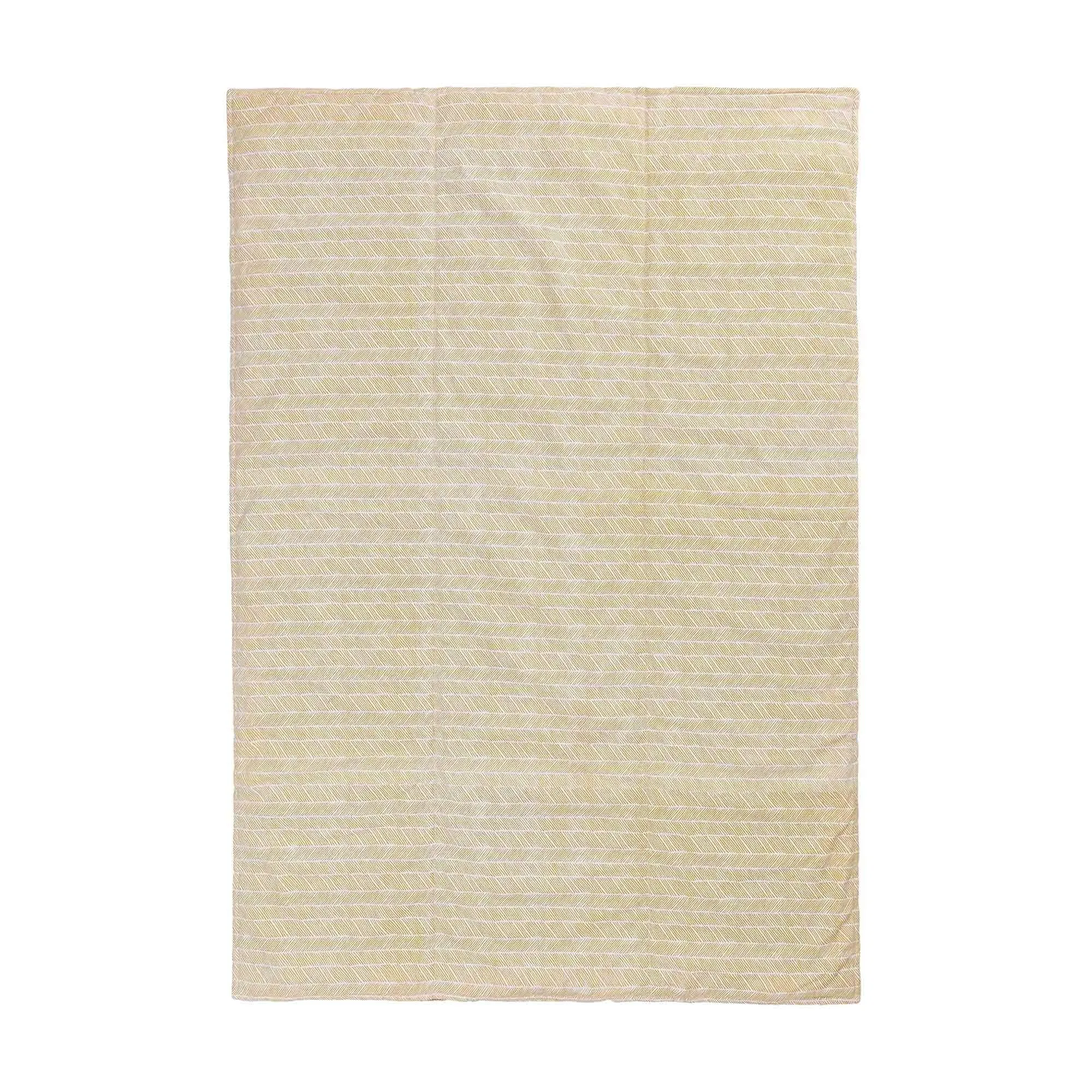 Avola Picnic Blanket [Bright mustard/Natural white/Papaya]