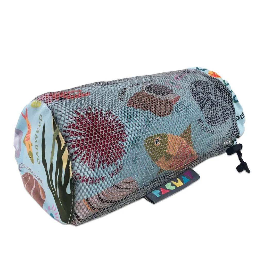 Beach Print, Recycled Material, Waterproof Picnic Blanket, XL