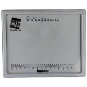 Beadsmith Beading Mat and Bead Design Beading Board Gray Flock with Lid Set, 11x14 Inches (1 Set)
