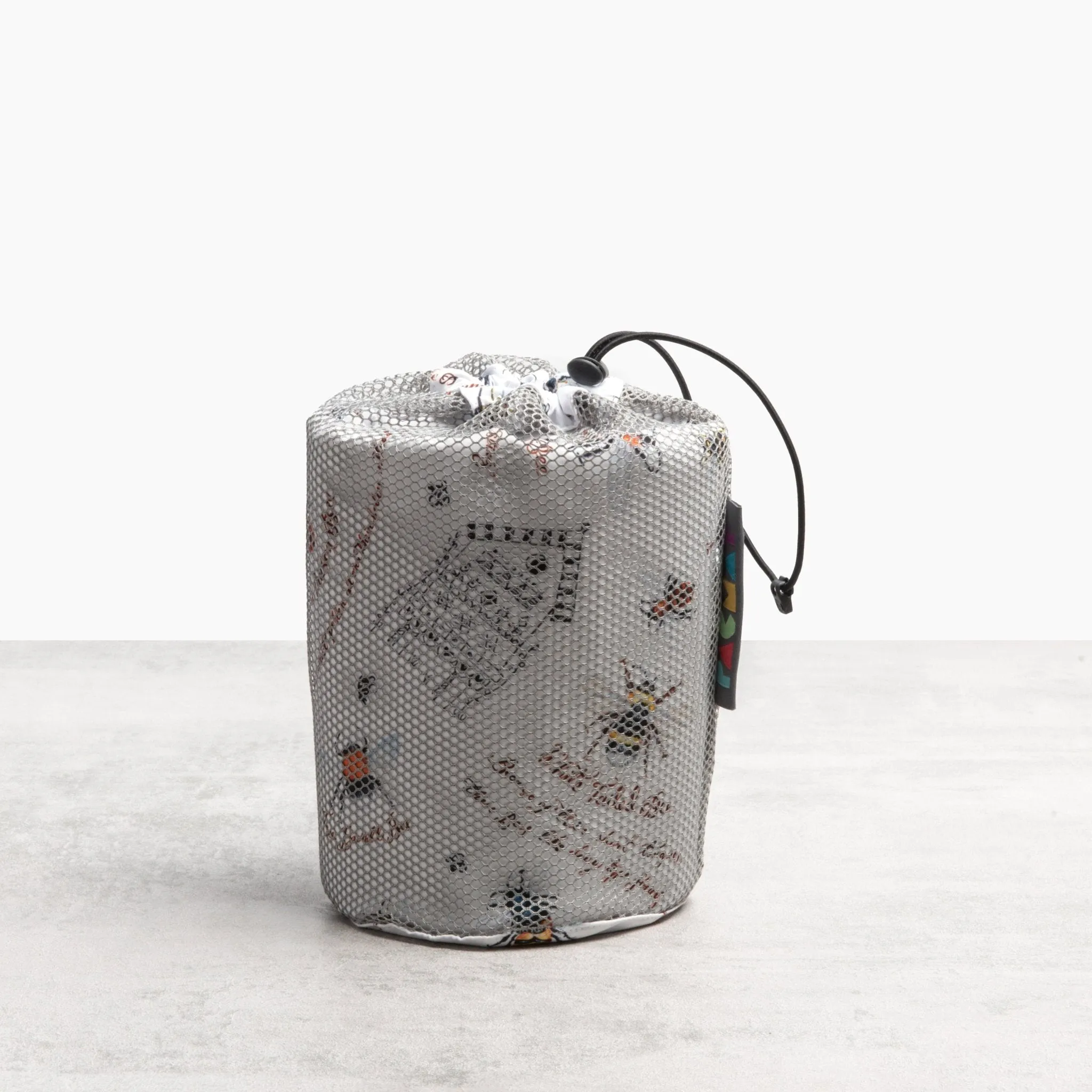Bee Print Waterproof Picnic Blanket, Recycled Material, Family Size