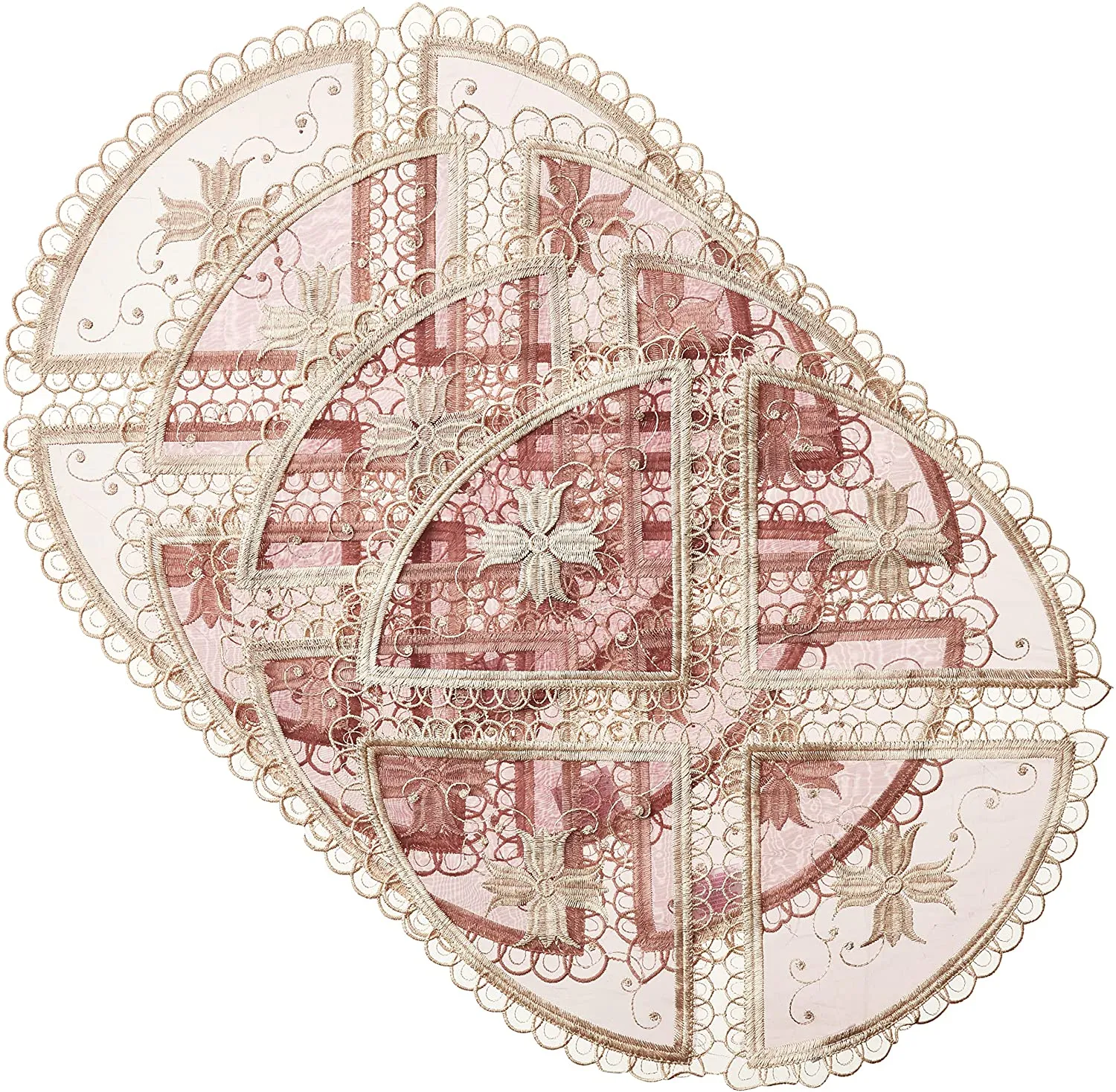 Blossom Exquisite Lace Pattern Decorative Place Mats