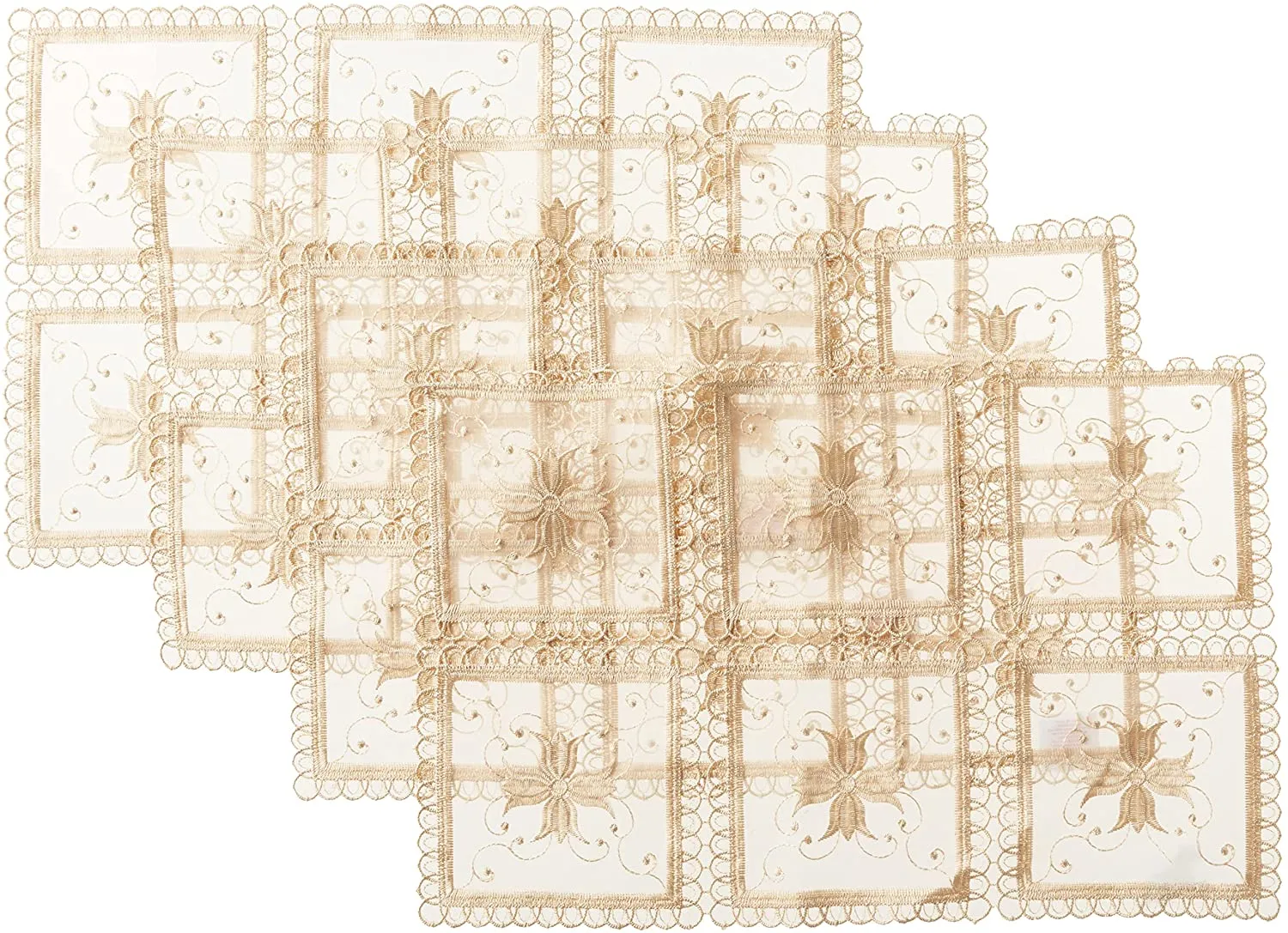 Blossom Exquisite Lace Pattern Decorative Place Mats