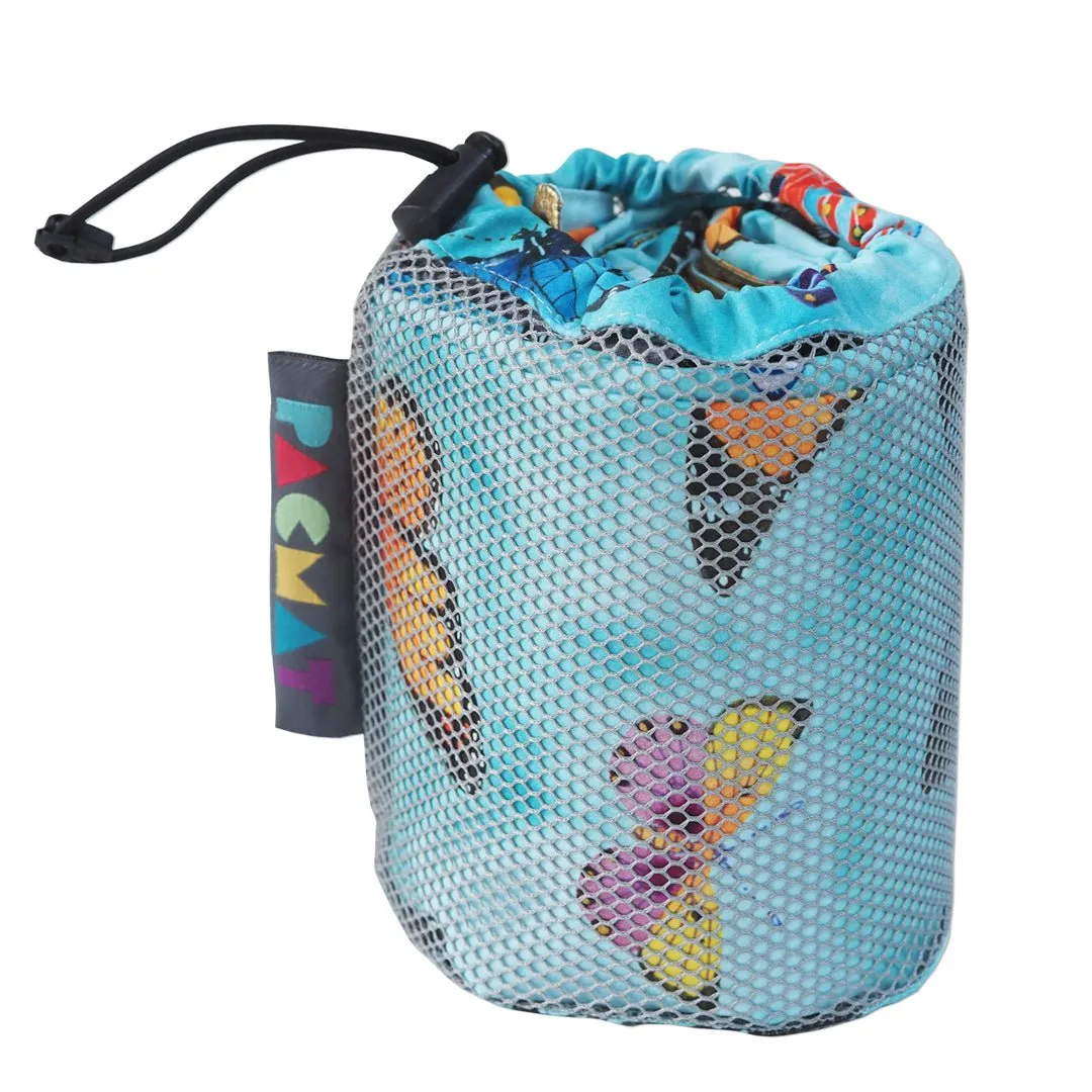 Butterfly Print, Recycled Material Picnic Blanket, Family Size