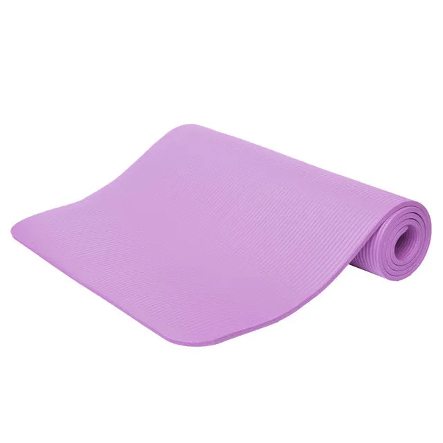 Fitness 10mm Thickess Non-Slip Yoga Mat Sport Pad Gym Soft Pilates Mats Foldable Pads for Body Building Training Exercises