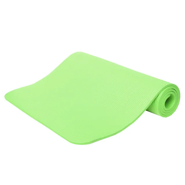 Fitness 10mm Thickess Non-Slip Yoga Mat Sport Pad Gym Soft Pilates Mats Foldable Pads for Body Building Training Exercises
