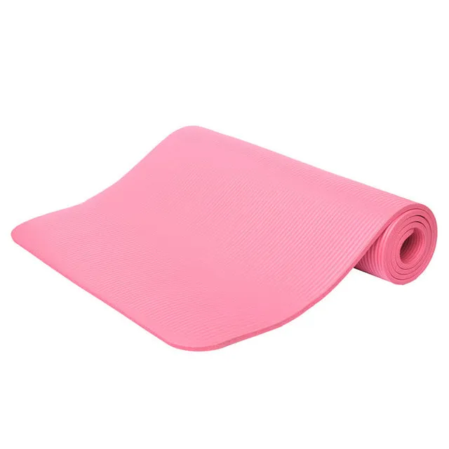 Fitness 10mm Thickess Non-Slip Yoga Mat Sport Pad Gym Soft Pilates Mats Foldable Pads for Body Building Training Exercises