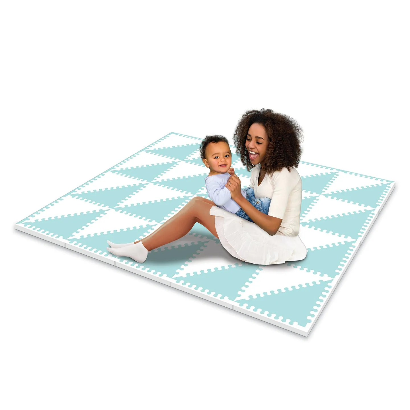 Gelli Mats | Neutral Blues Comfort Playtime Foam 72PC Gelli Mat