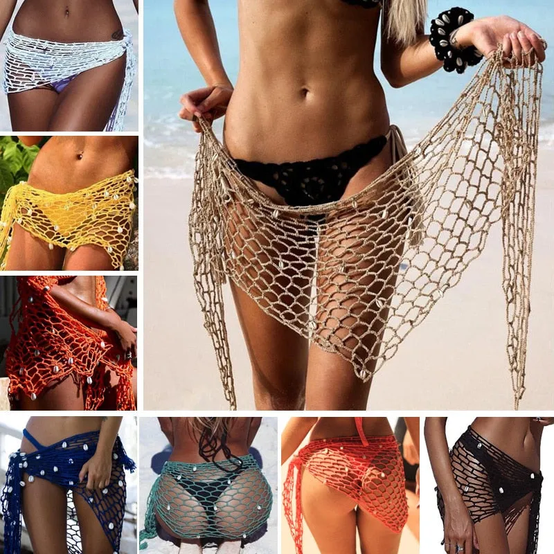 Hand Weave Fishnet Beach Wrap