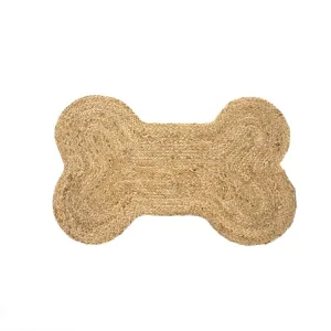 Jute Dog Bone Pet Mat Large
