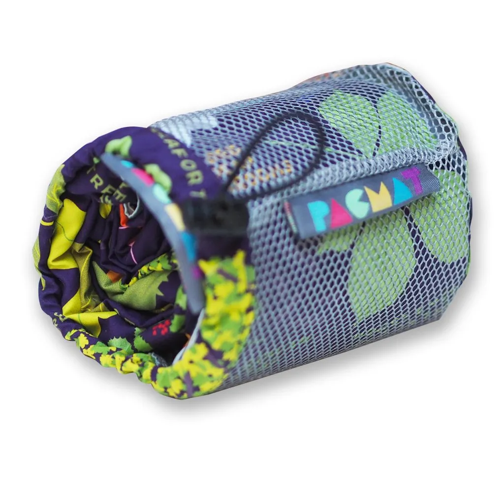 Nature Print, Waterproof Recycled Material Picnic Blanket, Family Size