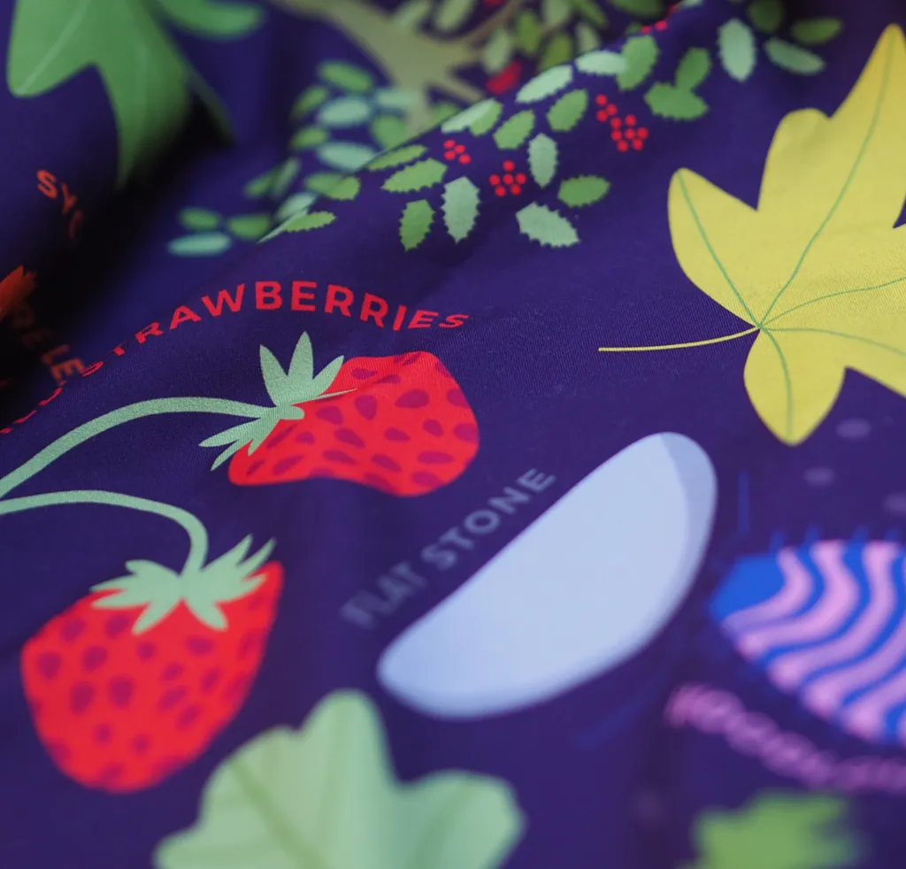 Nature Print, Waterproof Recycled Material Picnic Blanket, Family Size