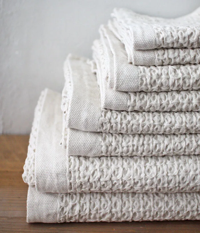 Organic Cotton & Linen Waffle Towel