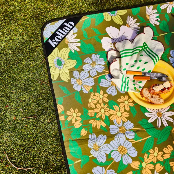 Picnic Mat - Sage x Clare   Kollab Floria - 2 x 2m